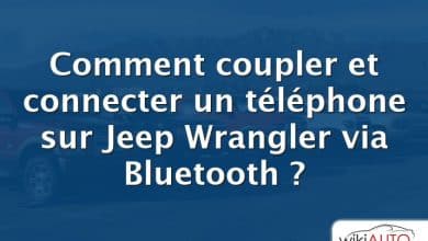 Comment coupler et connecter un téléphone sur Jeep Wrangler via Bluetooth ?